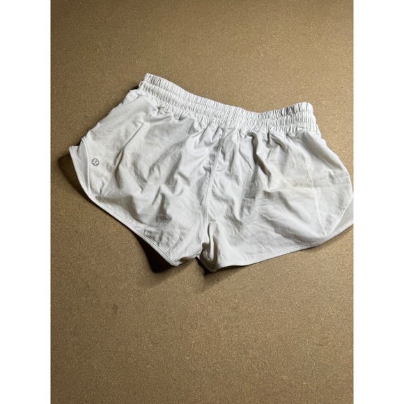 Lululemon Pants - Lululemon Hotty Hot High-Rise Lined Short 4 White Running Training Size 6 Reg